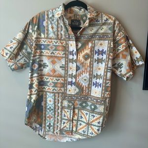 Vintage Woolrich Aztec Print Button Down